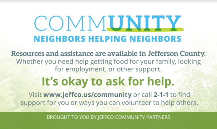 Information of community neighbors helping neighbors.